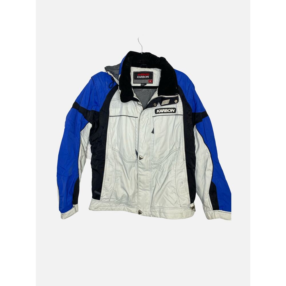 Vintage Karbon Men's Convertible Ski Snowboarding Hooded Jacket Size Medium